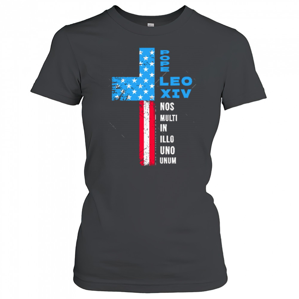 Pope Leo XIV American Flag Election Pontifex Pope Leo XIV shirt Women's T-shirt