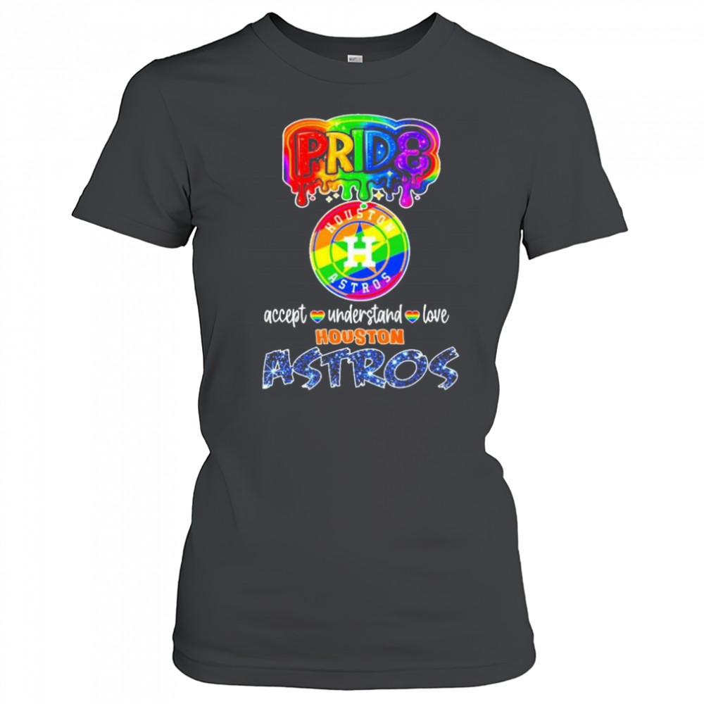 Pride Accept Understand Love Houston Astros Rainbow Shirt Women's T-shirt