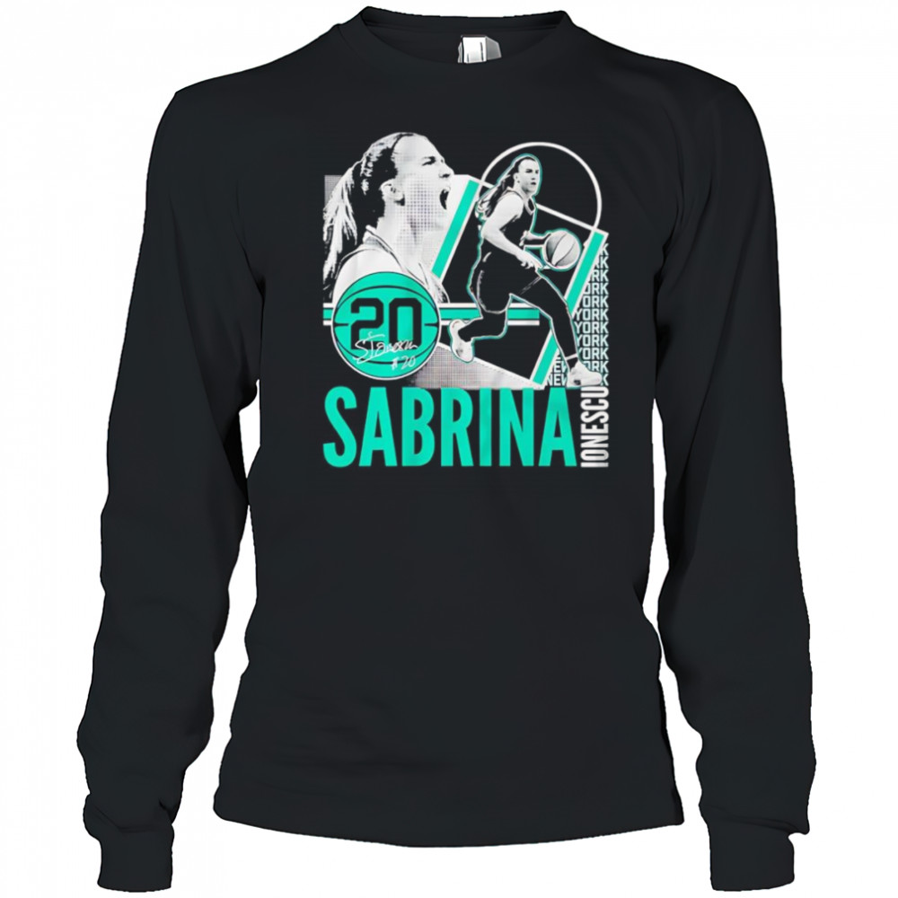Sabrina Ionescu collage frame shirt Long Sleeved