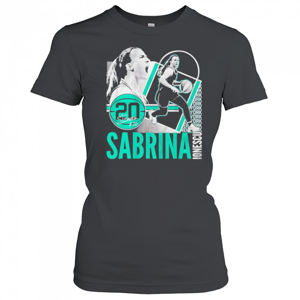 Sabrina Ionescu collage frame shirt Women's T-shirt