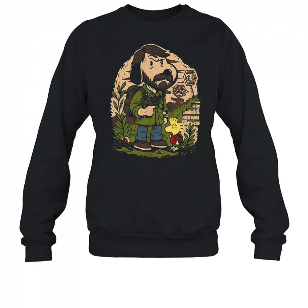 Snoopy and Woodstock Joel and Ellie The Last of Us The Last of Dogs shirt Sweatshirt