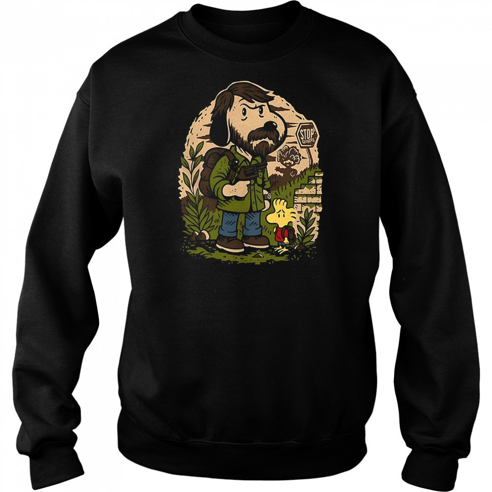 Snoopy and Woodstock Joel and Ellie The Last of Us The Last of Dogs shirt Hoodie