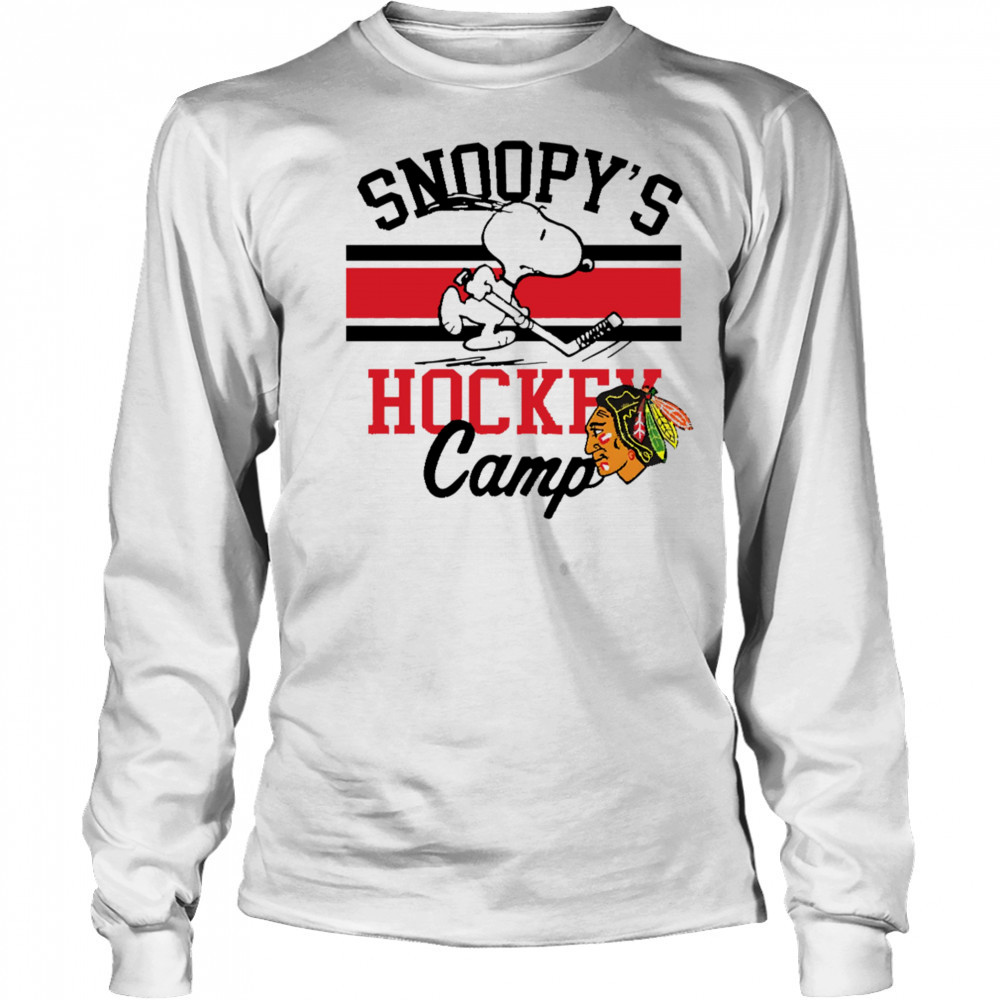 Snoopy Chicago Blackhawks Snoopy’s Camp shirt Long Sleeved