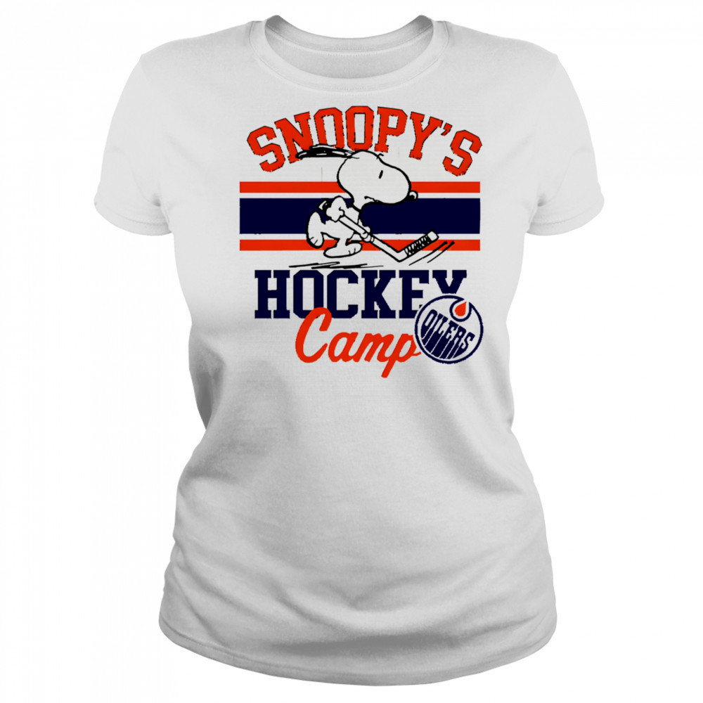 Snoopy Edmonton Oilers Snoopy’s Camp shirt Women's T-shirt