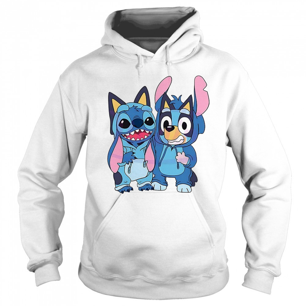 Stitch and Bluey bluey costume cute cartoon characters shirt Sweatshirt