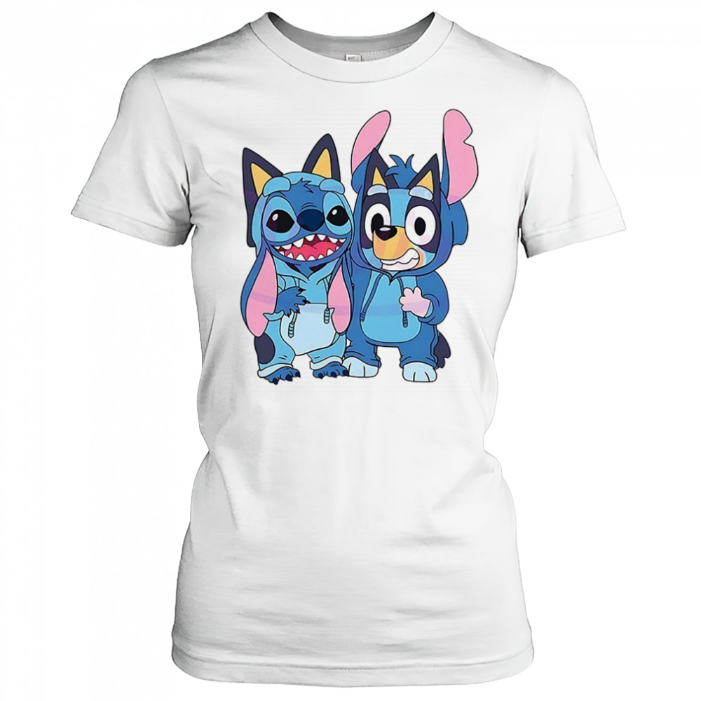 Stitch and Bluey bluey costume cute cartoon characters shirt Women's T-shirt