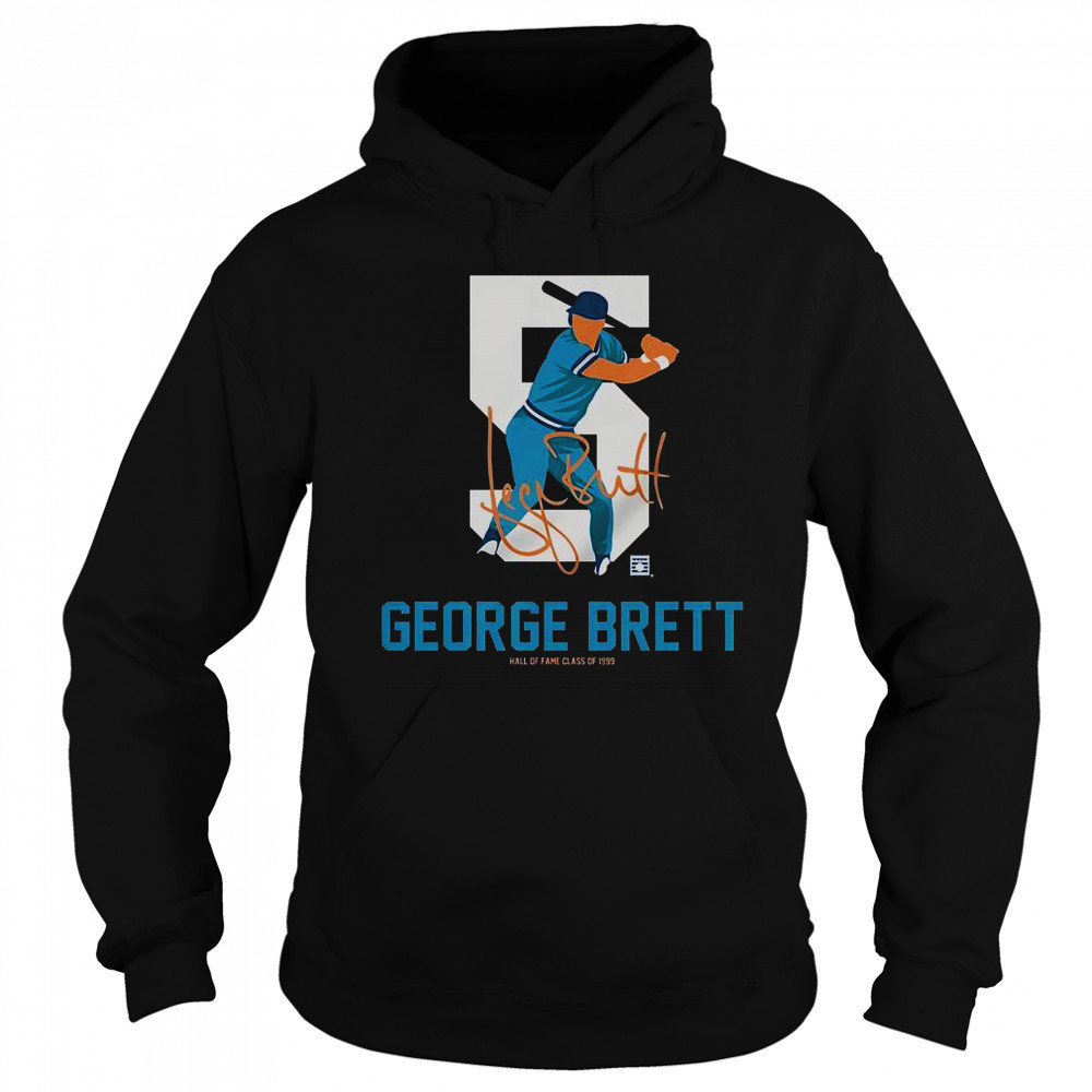 Teambrown George Brett Baseball Hall Of Fame Member Signature T-Shirt Sweatshirt