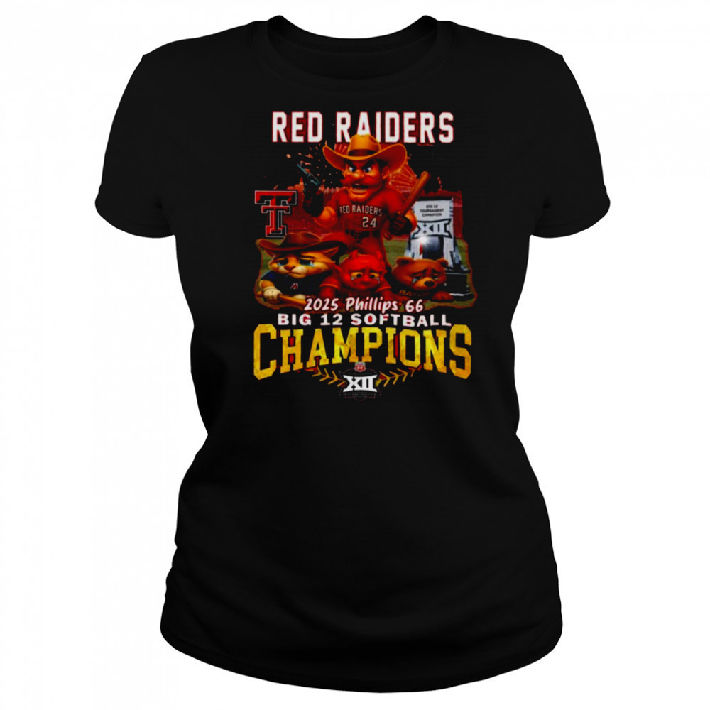 Texas Tech Red Raiders 2025 Big 12 Softball Champions Phillips 66 shirt Women's T-shirt