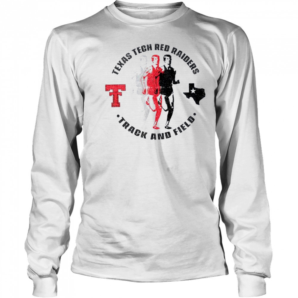 Texas Tech Red Raiders Track and Field triple runner shirtTexas Tech Red Raiders Track and Field triple runner shirt Long Sleeved