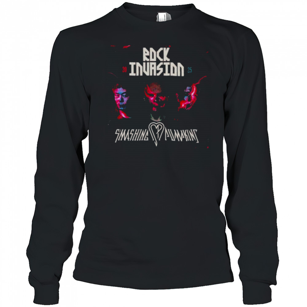 The Smashing Pumpkins Rock Invasion 2025 Tour T shirts Long Sleeved