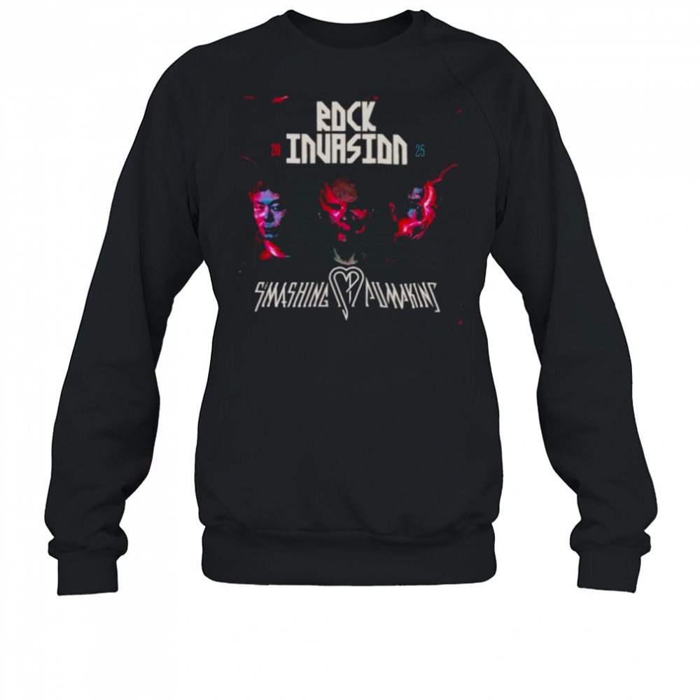 The Smashing Pumpkins Rock Invasion 2025 Tour T shirts Sweatshirt
