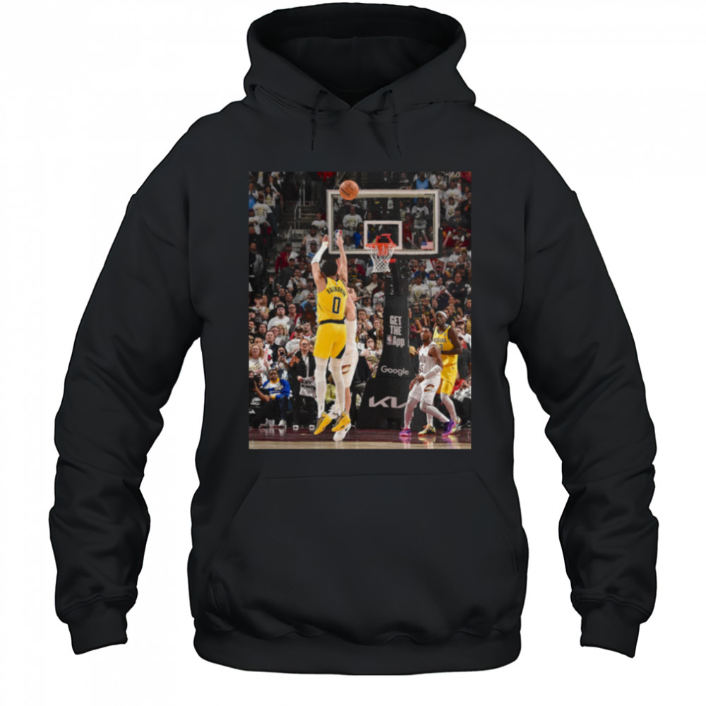 Tyrese Haliburton Indiana Pacers 2025 NBA Game Frames T Shirt Hoodie