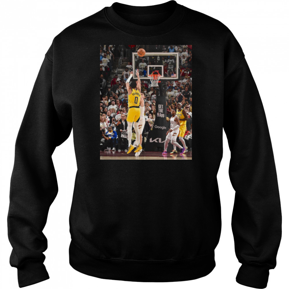 Tyrese Haliburton Indiana Pacers 2025 NBA Game Frames T Shirt Hoodie