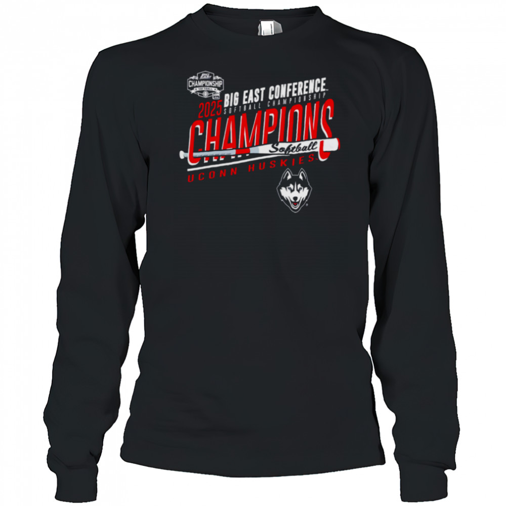 UConn Huskies 2025 Big East Softball Champions shirt Long Sleeved
