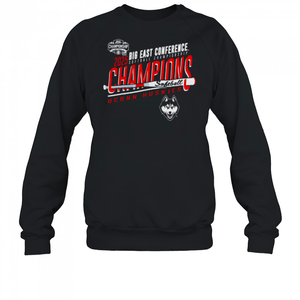 UConn Huskies 2025 Big East Softball Champions shirt Sweatshirt