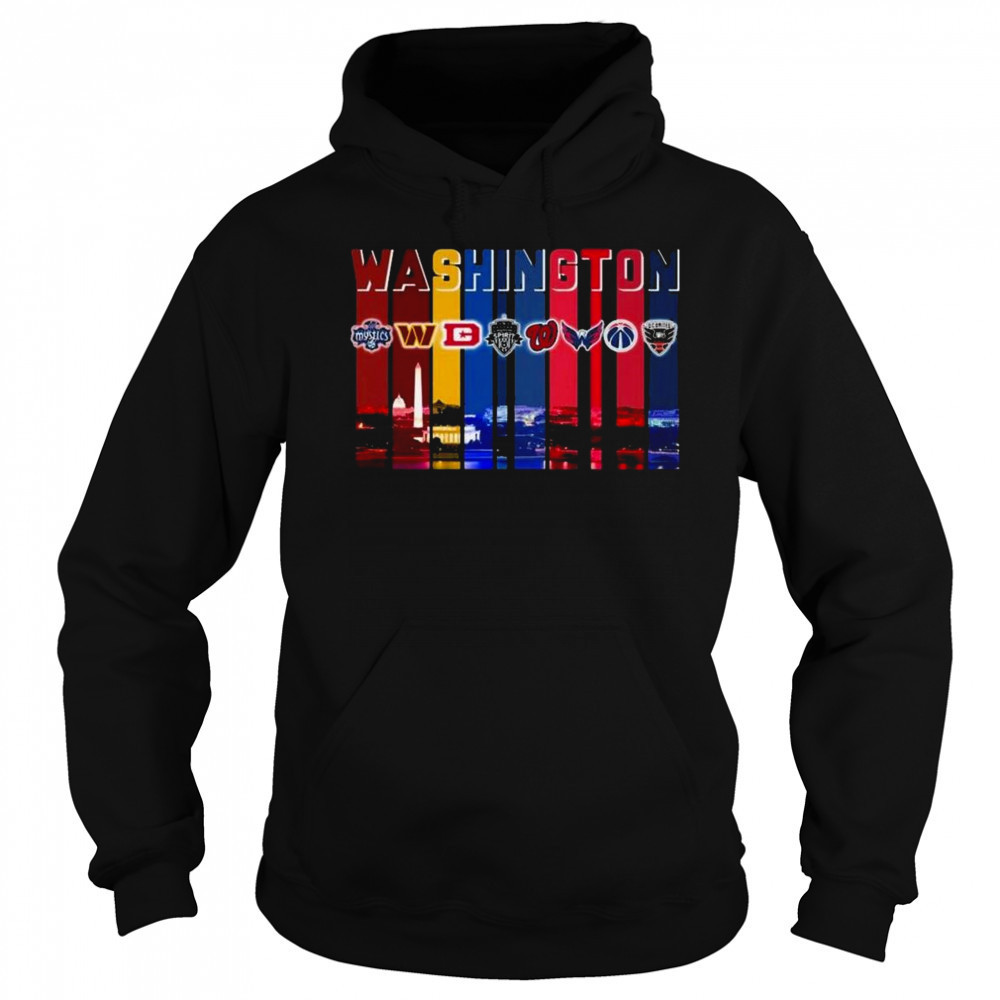 Washington Commanders Capitals Washington Mystics Nationals Sport City Shirt Sweatshirt