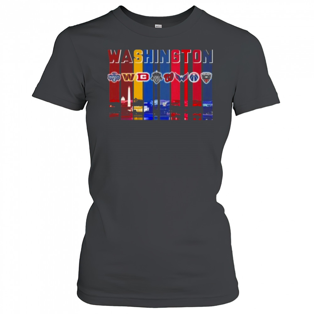Washington Commanders Capitals Washington Mystics Nationals Sport City Shirt Women's T-shirt