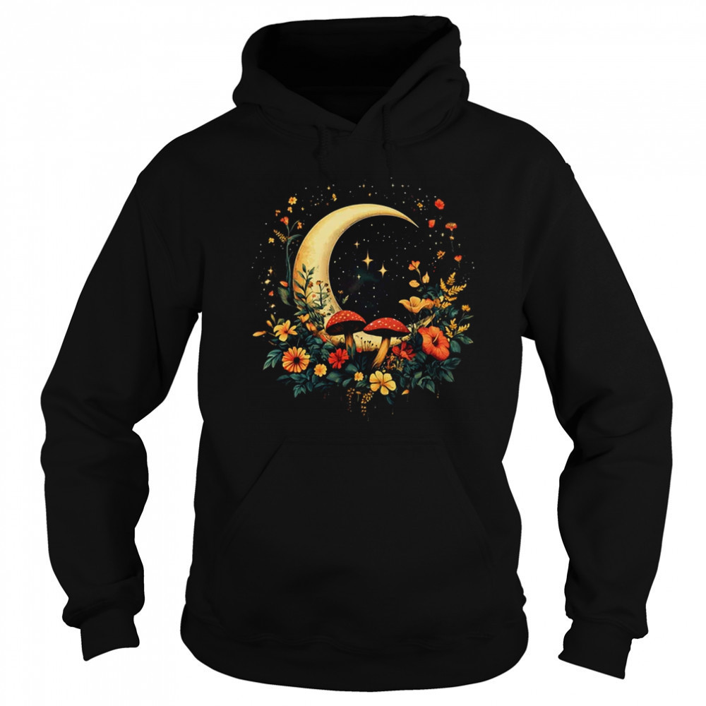 Aesthetic Cottagecore Botanical Moon Mushrooms Gardening shirt Sweatshirt