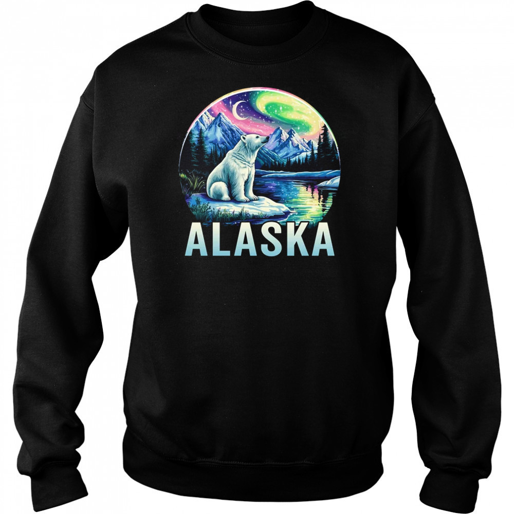 Alaska Northern Lights Aurora Viewing Vacation Alaska Trip shirt Hoodie