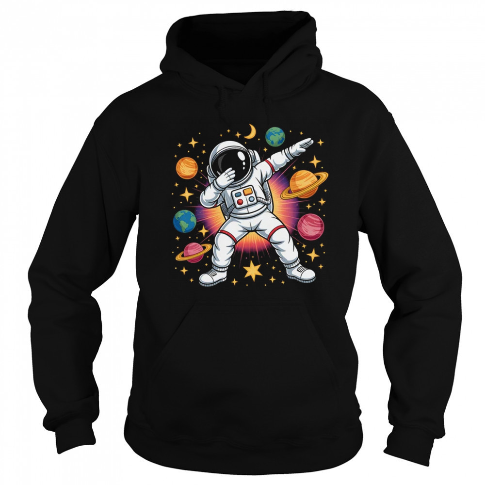 Astronaut Dabbing In Space Cosmic Galaxy Adventure Boy Girls shirt Sweatshirt