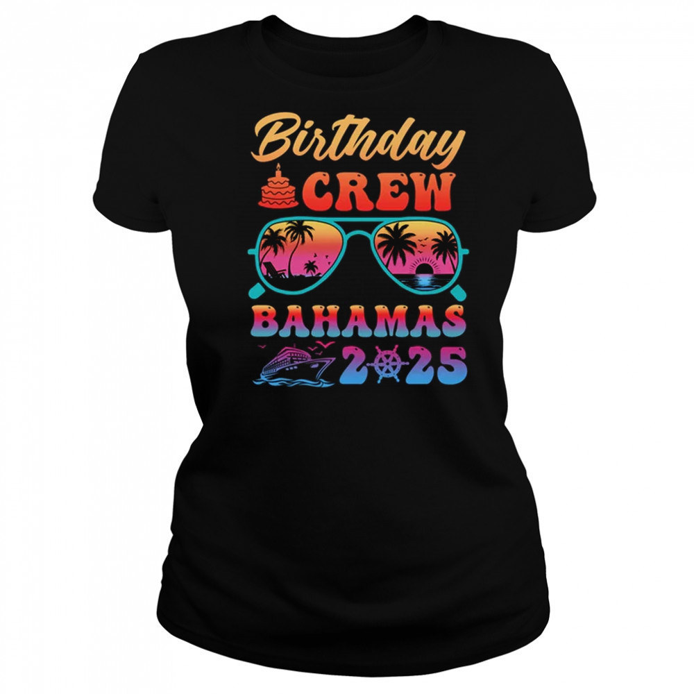 Bahamas Birthday Crew Vacation Cruise 2025 Summer Trip Group shirt Women's T-shirt