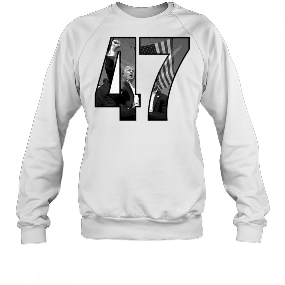 Charlie Kirk Trump 47 Fighting T-shirt Sweatshirt