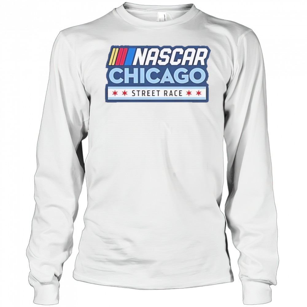 Chicago Street Race Nascar Chicago Logo T-Shirt Long Sleeved