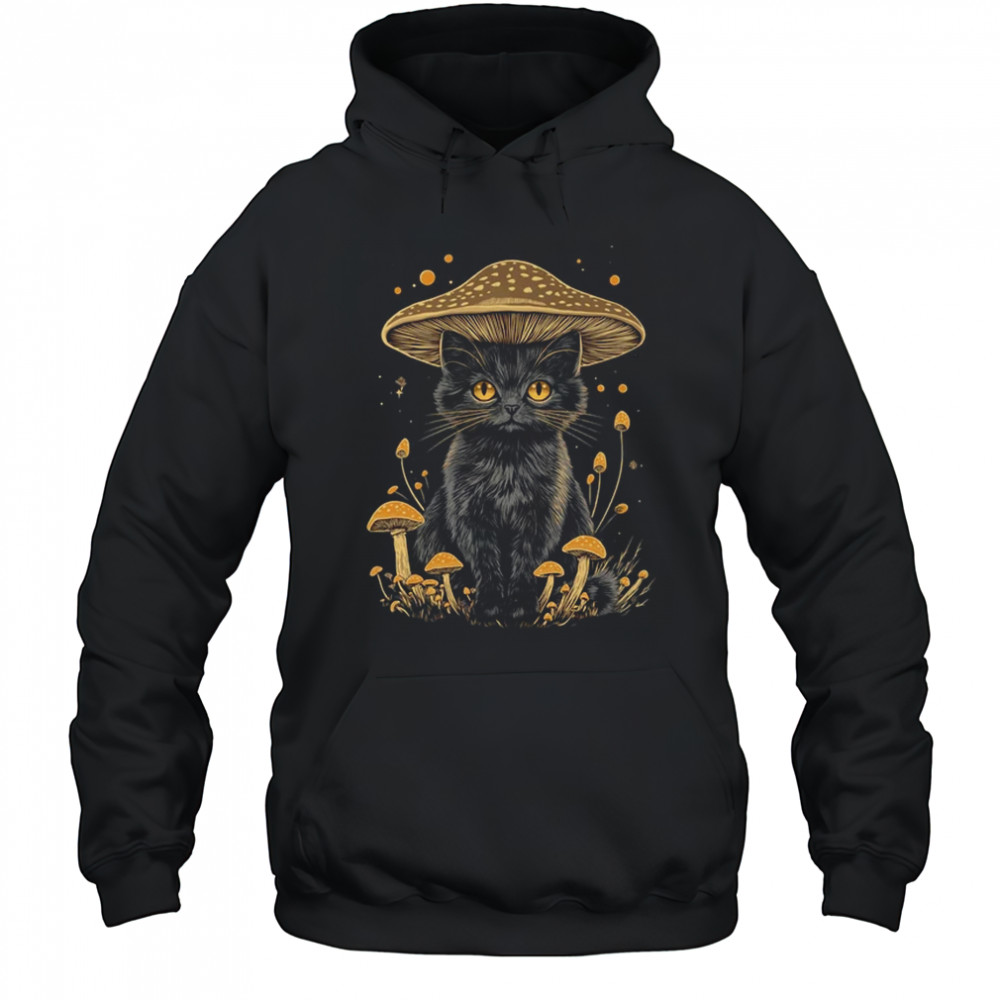 Cottagecore Aesthetic Cat Mushroom Women Kids Girls shirt Hoodie