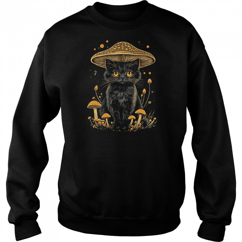 Cottagecore Aesthetic Cat Mushroom Women Kids Girls shirt Hoodie