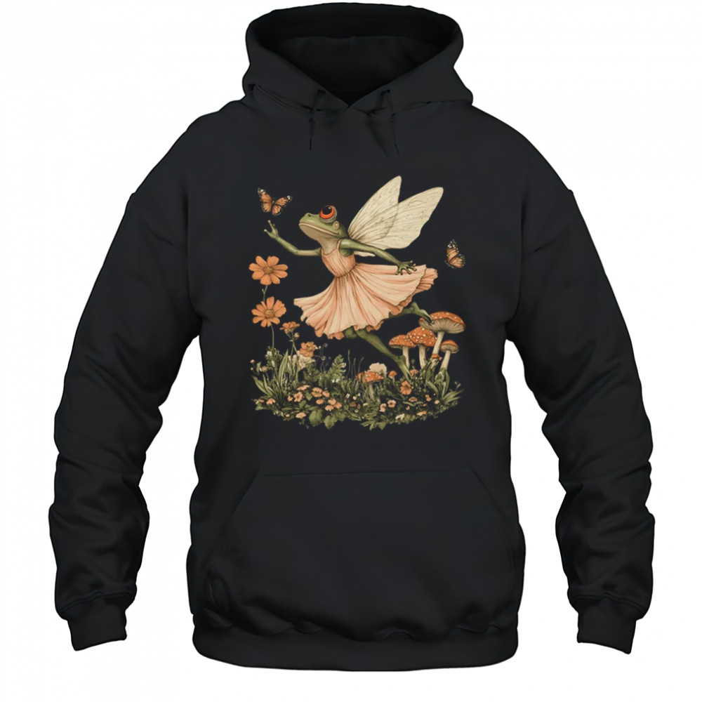 Cottagecore Aesthetic Vintage Fairy Frog Dancing Women Girls shirt Hoodie