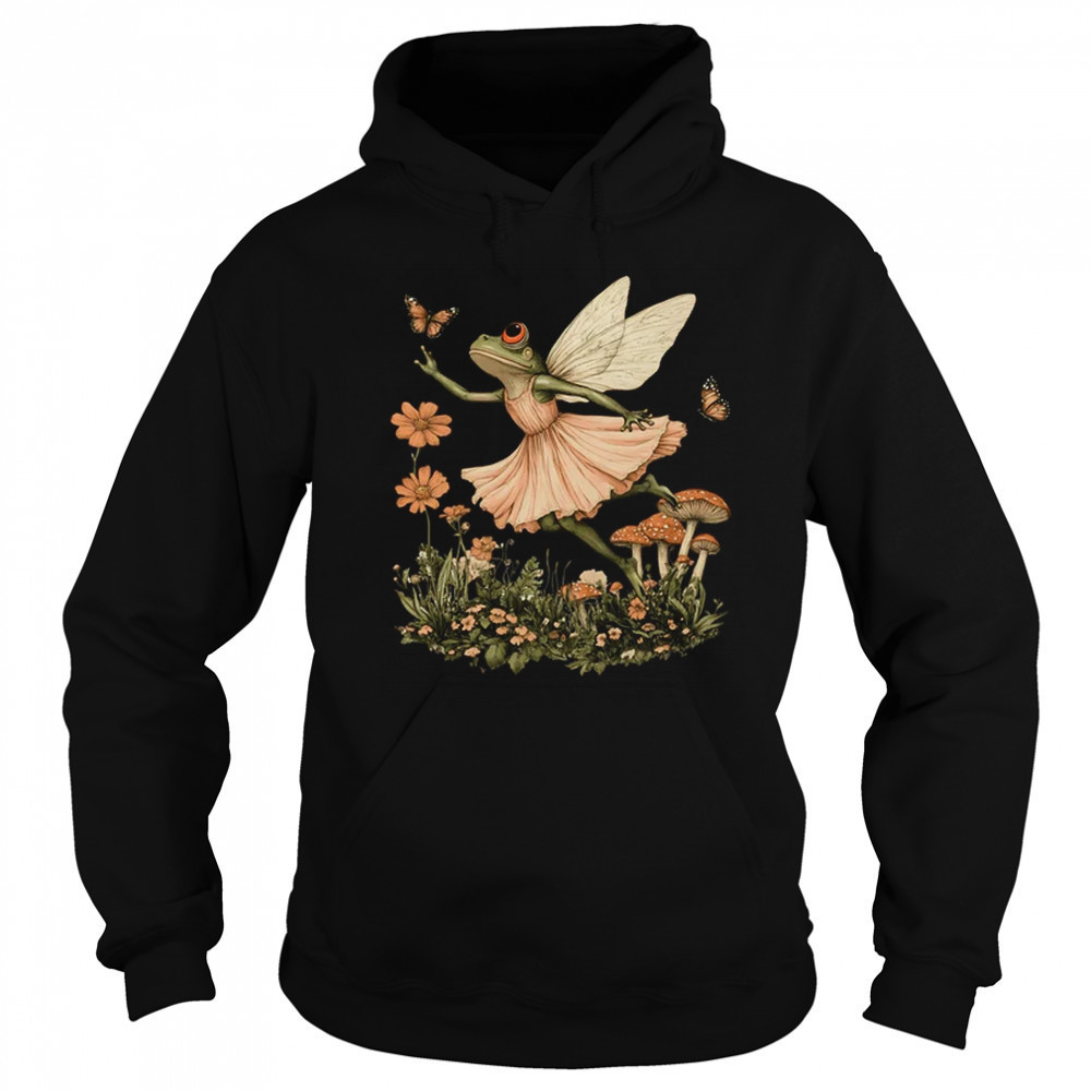 Cottagecore Aesthetic Vintage Fairy Frog Dancing Women Girls shirt Sweatshirt