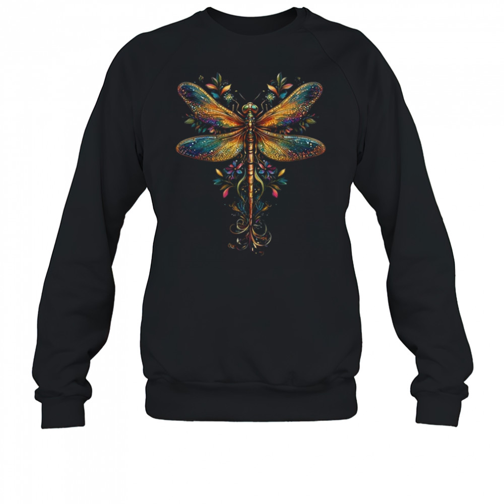 Cottagecore Floral Aesthetic Graphic Dragonfly Women Girls shirt Sweatshirt