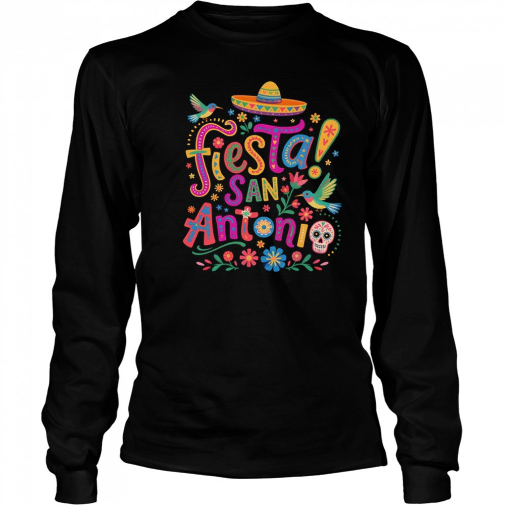 Fiesta Squad San Antonio Texas Cinco De Mayo Lets Fiesta shirt Long Sleeved
