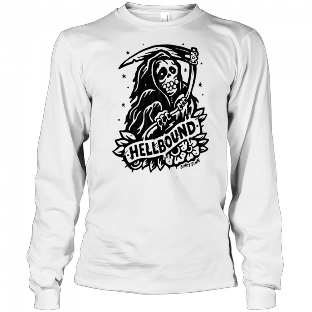 Hellbound Grim Reaper Sindy Sinn T-shirt Long Sleeved