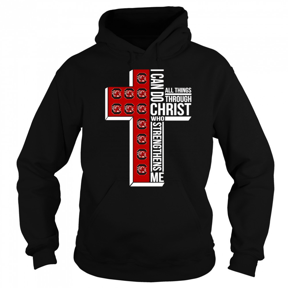 I can do all things through Christ who strengthens me South Carolina Gamecocks logo shirt Sweatshirt