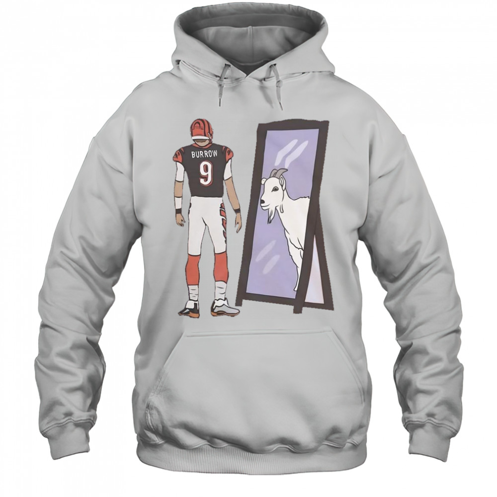 Joe Burrow Mirror Goat Cincinnati Football T-Shirt Hoodie