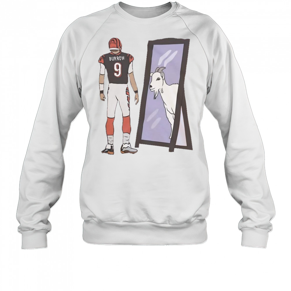 Joe Burrow Mirror Goat Cincinnati Football T-Shirt Sweatshirt