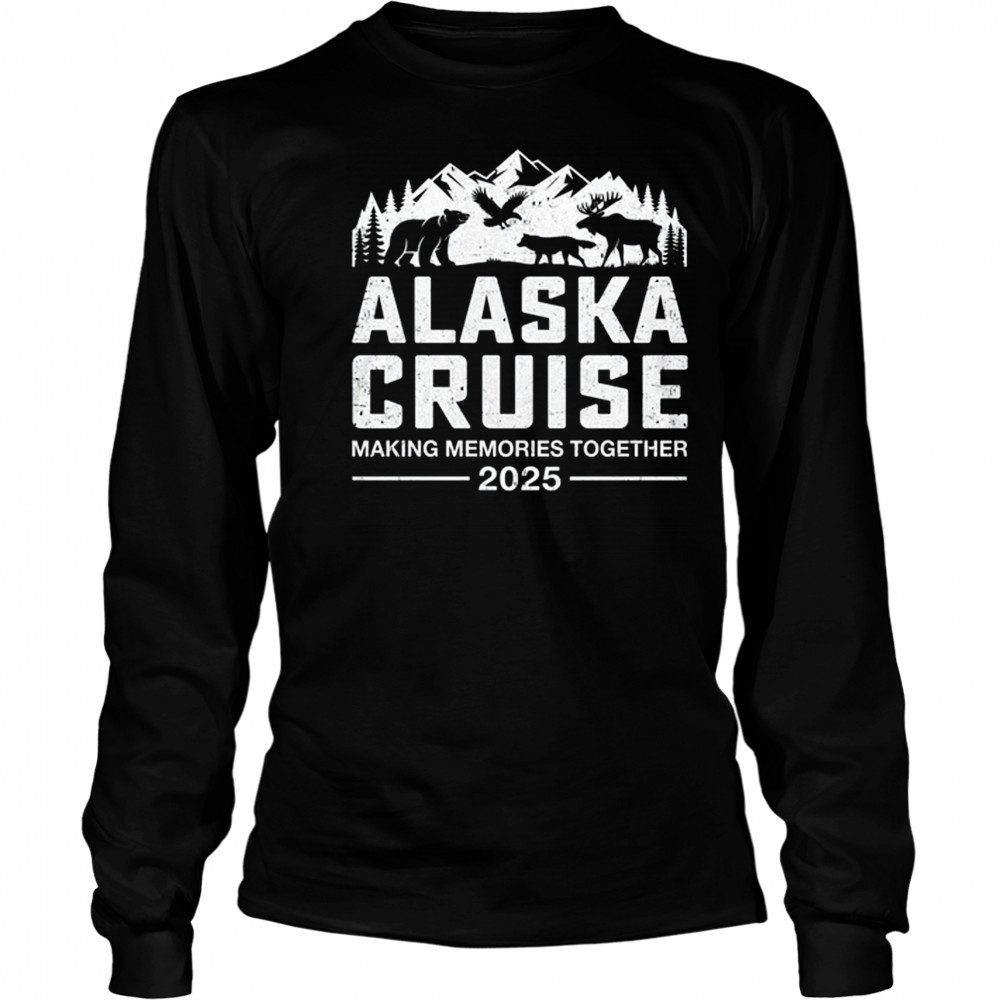 Matching Alaskan Family And Friends Group Alaska Cruise 2025 shirt Long Sleeved