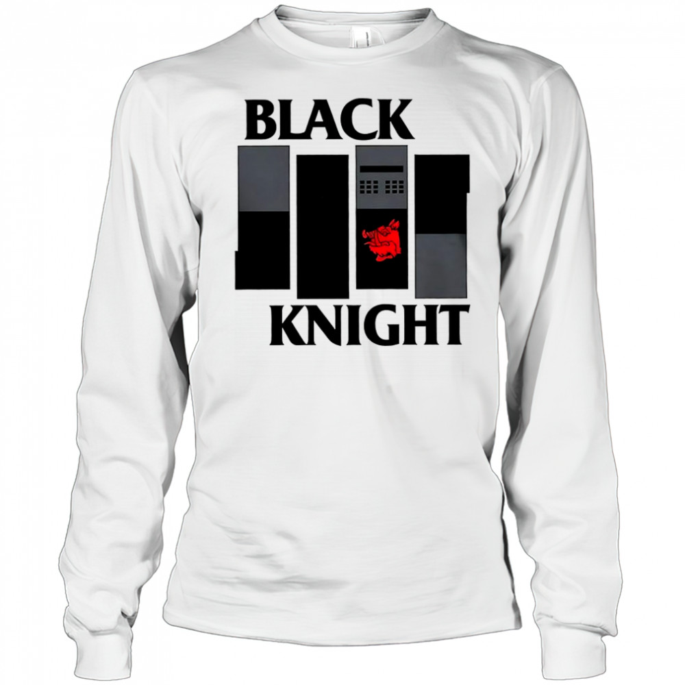 Monty Python and the Holy Grail and the punk rock band black flag black knight band shirt Long Sleeved