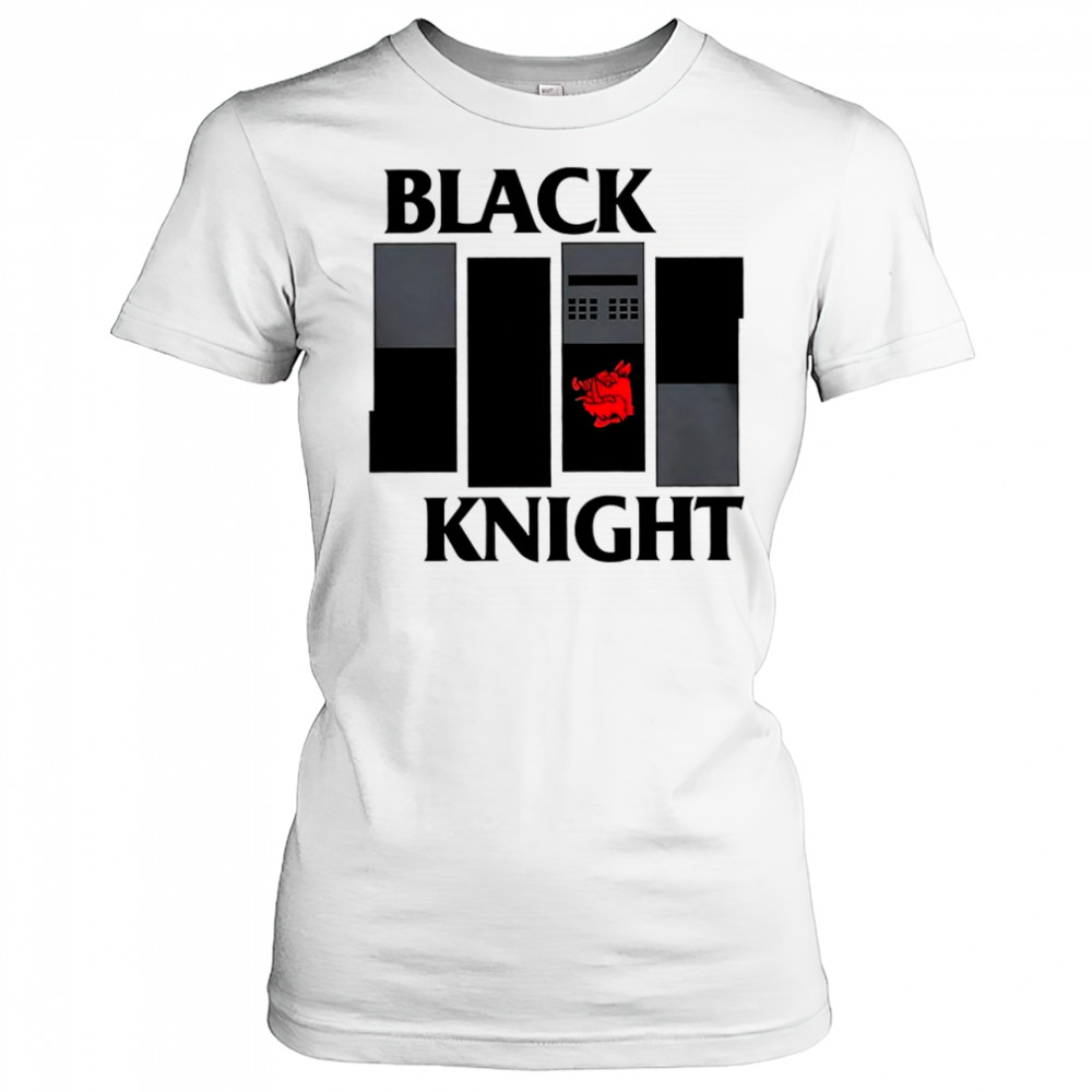 Monty Python and the Holy Grail and the punk rock band black flag black knight band shirt Women's T-shirt