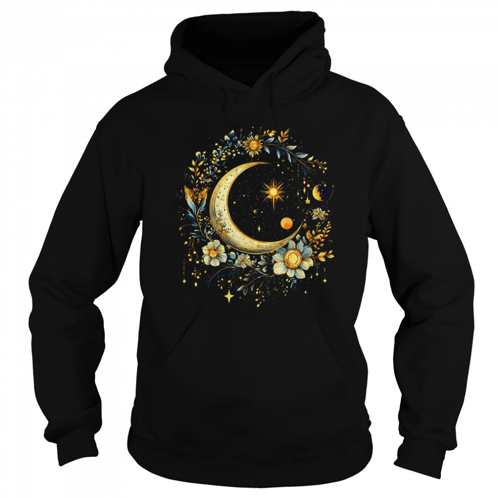 Mystic Sun And Moon Woman Girls Mystical Flowers Aesthetic shirt Sweatshirt