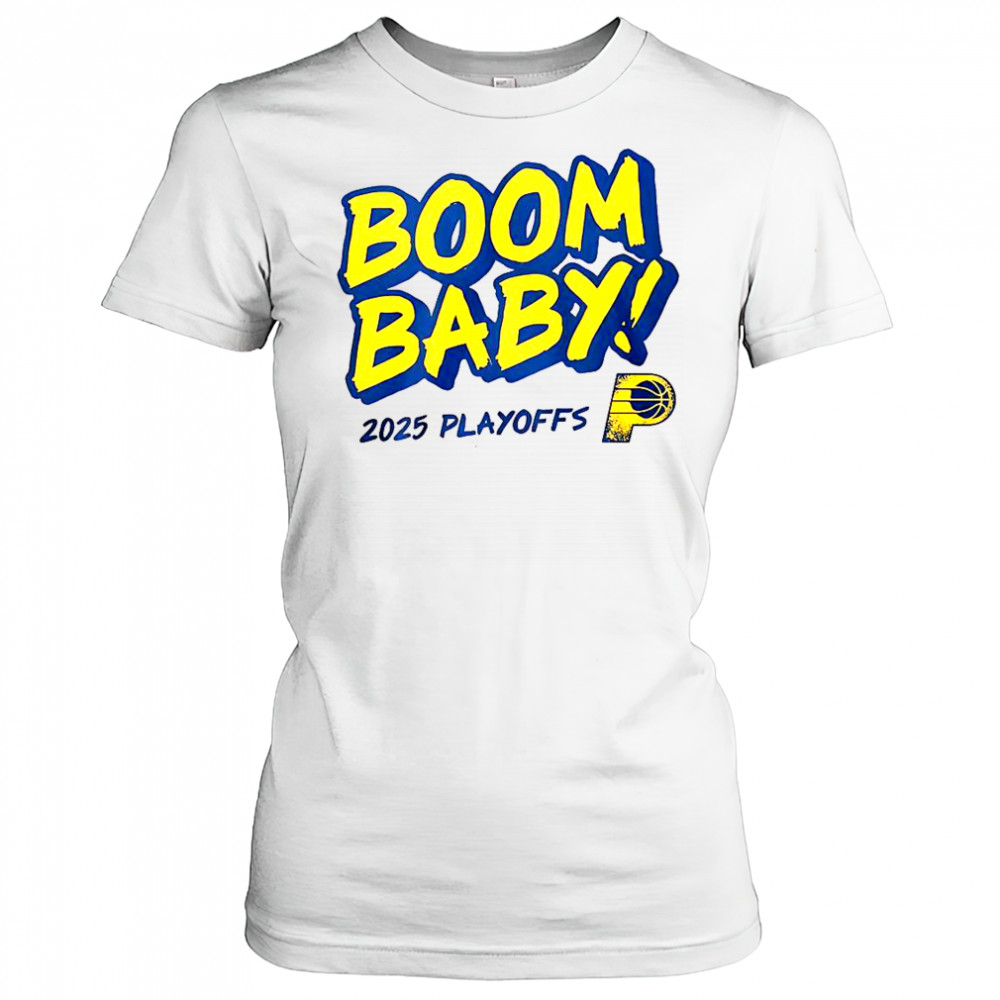 Pacers Boom Baby 2025 Playoffs T-Shirt Women's T-shirt