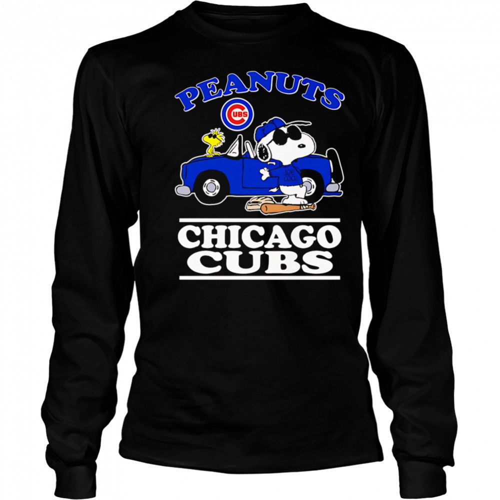 Snoopy and Woodstock Peanuts Chicago Cubs shirt Long Sleeved