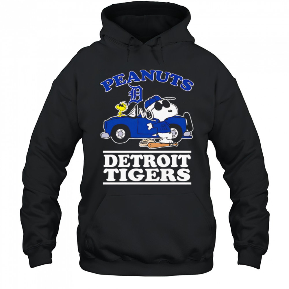 Snoopy and Woodstock Peanuts Detroit Tigers shirt Hoodie