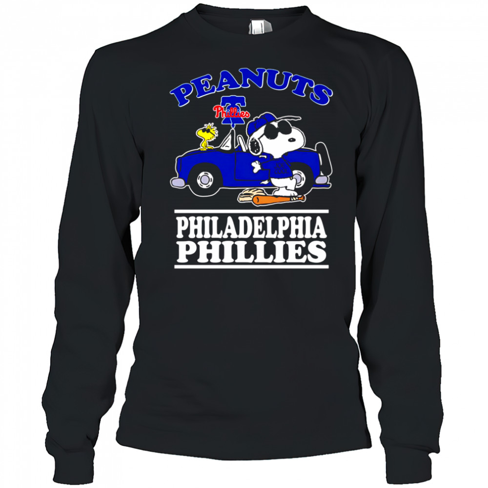 Snoopy and Woodstock Peanuts Philadelphia Phillies shirt Long Sleeved