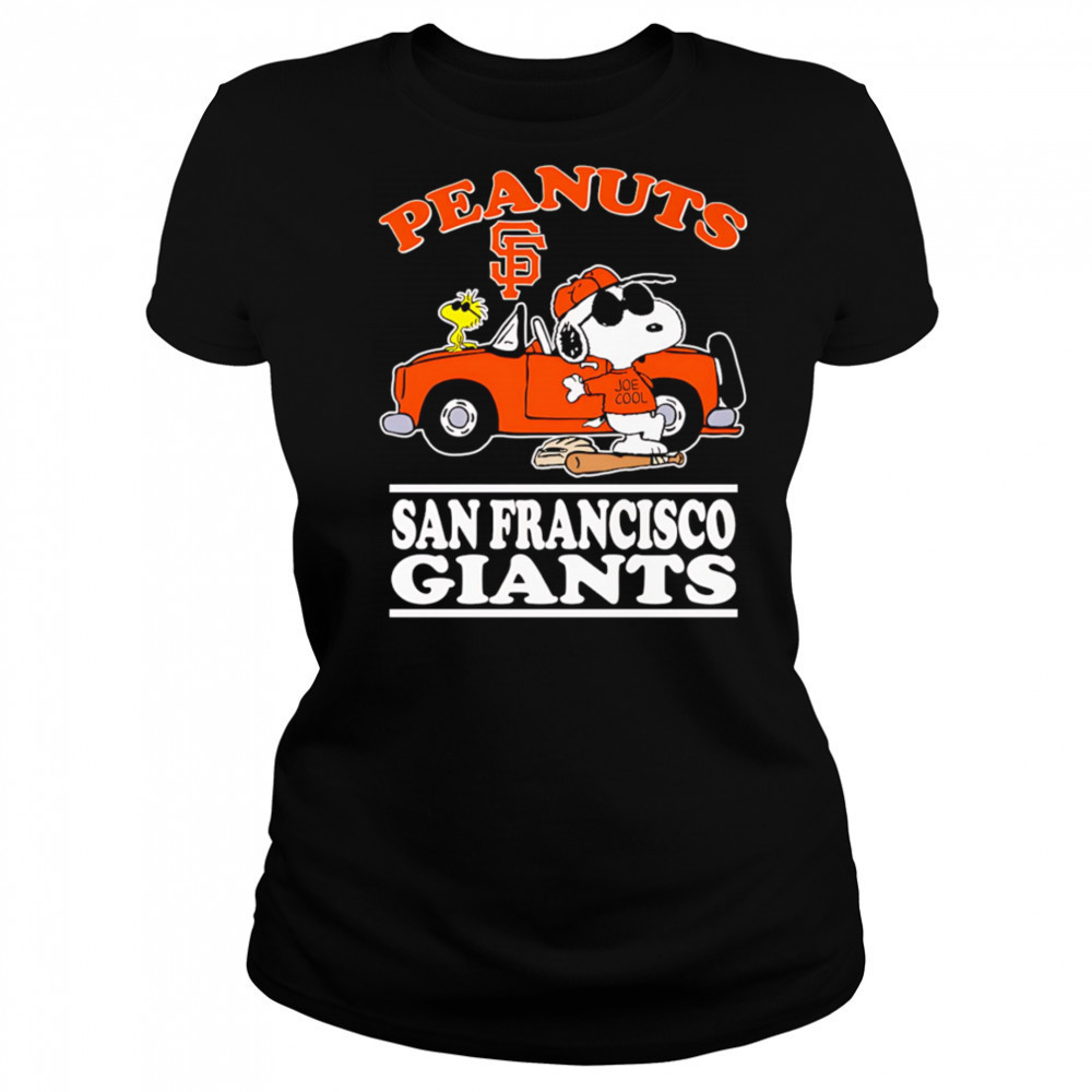 Snoopy and Woodstock Peanuts San Francisco Giants shirt Women's T-shirt