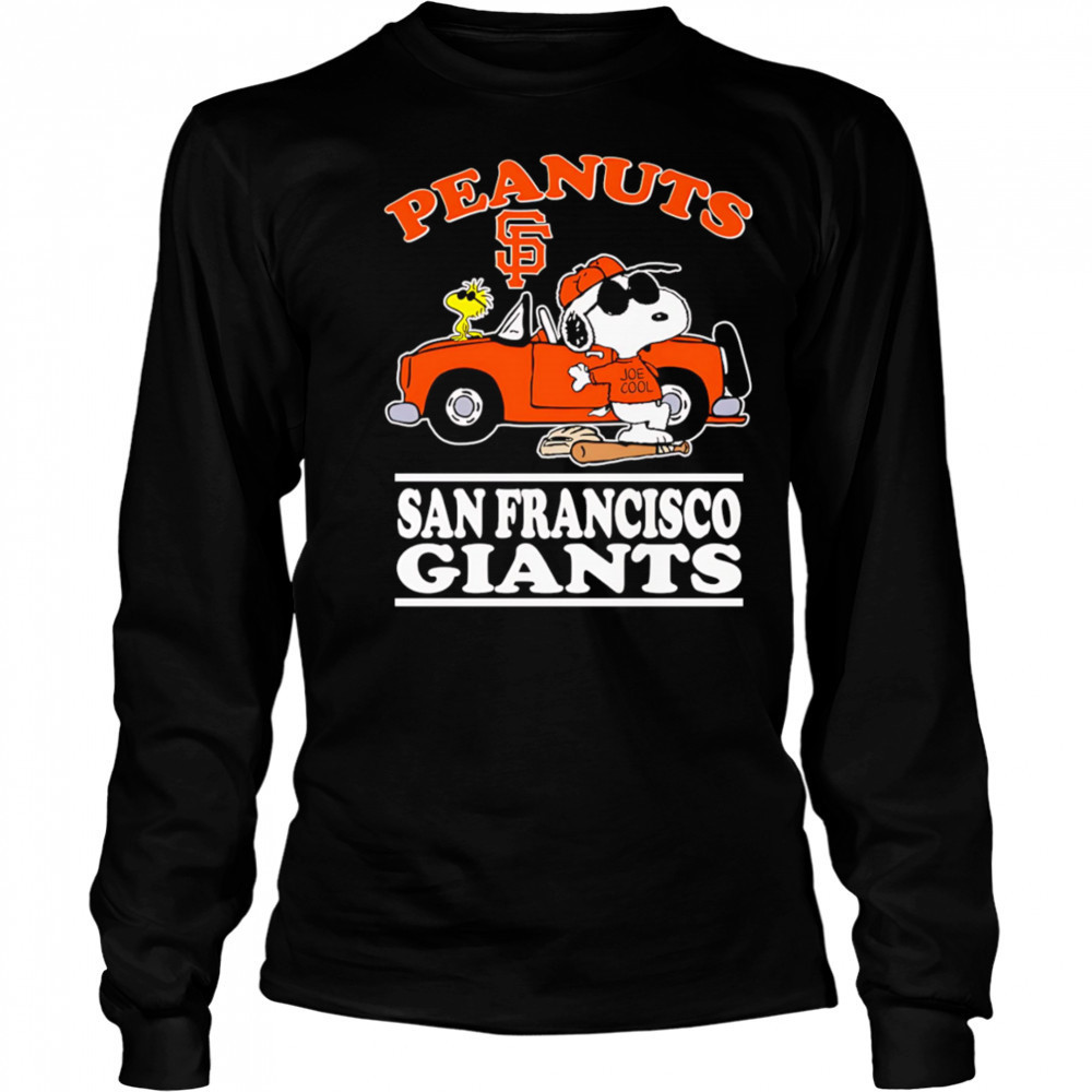 Snoopy and Woodstock Peanuts San Francisco Giants shirt Long Sleeved