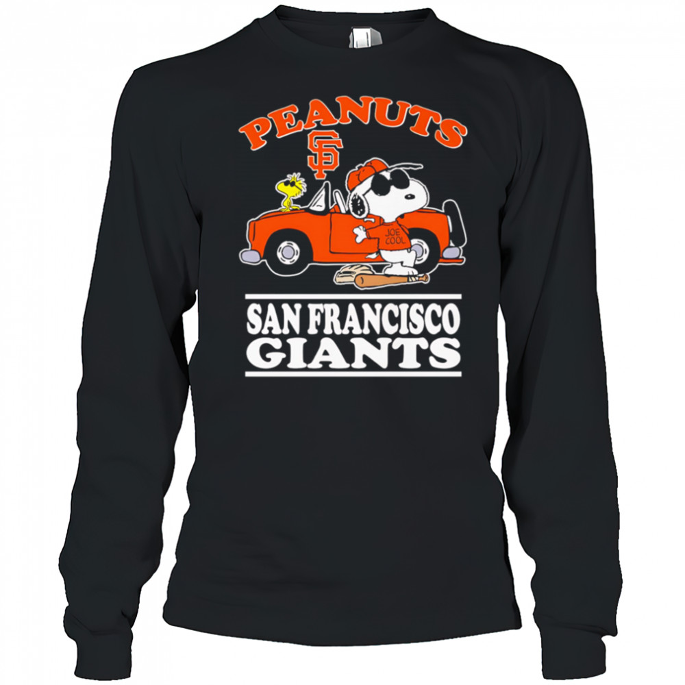 Snoopy and Woodstock Peanuts San Francisco Giants shirt Long Sleeved