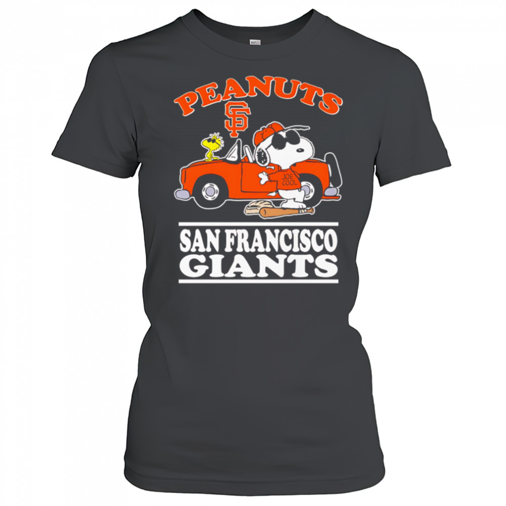 Snoopy and Woodstock Peanuts San Francisco Giants shirt Women's T-shirt
