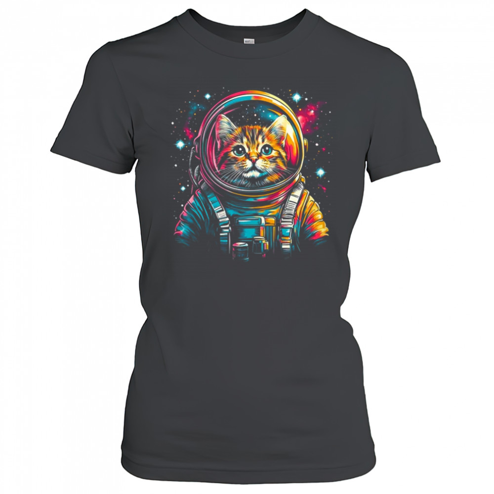 Space Astronaut Cat Galaxy Astronaut Cat Space Spaceman shirt Women's T-shirt